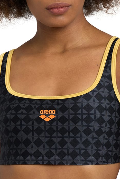 WOMEN'S ARENA 50TH BIKINI BRALETTE BLACK MULTI-GOLD 8