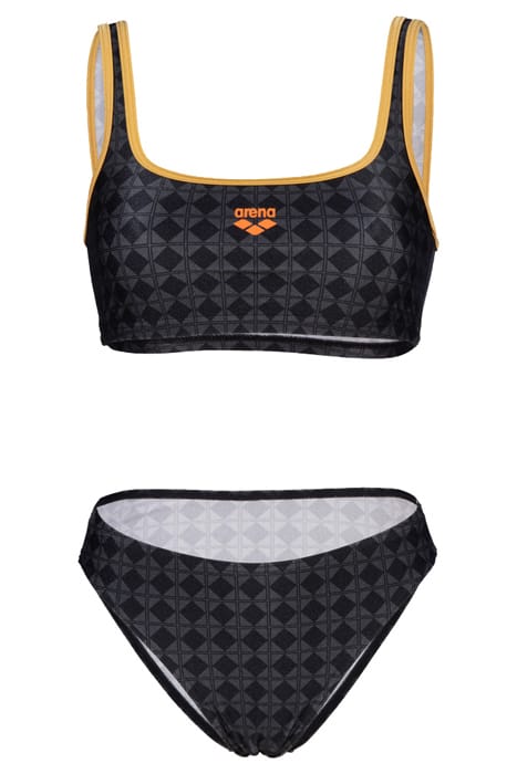 WOMEN'S ARENA 50TH BIKINI BRALETTE BLACK MULTI-GOLD 4