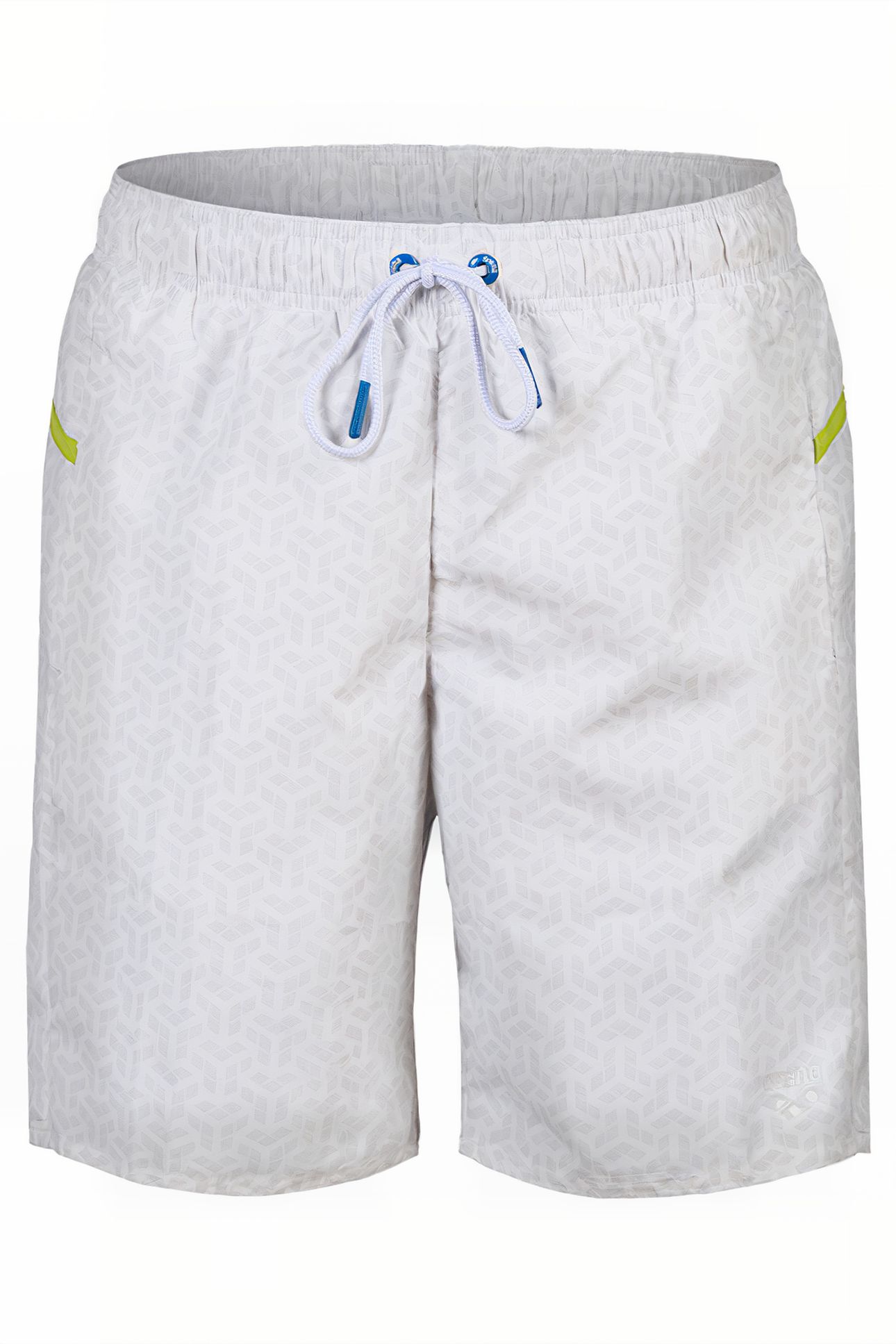 MEN'S ARENA PRO_FILE BEACH BERMUDA PRINT WHITE-SOFT GREEN 3