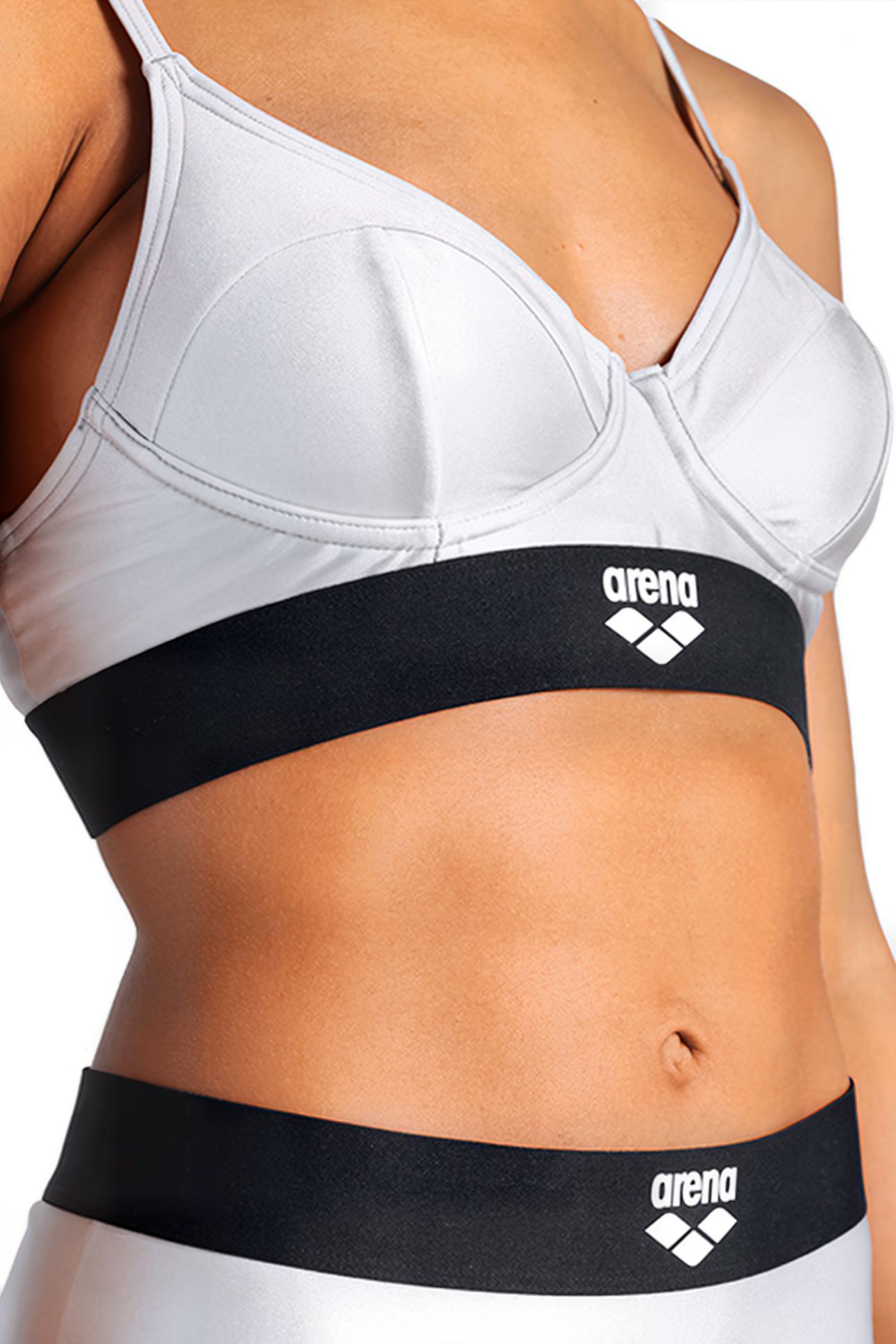 WOMEN'S ARENA BICOLORE ELASTIC BRASSIERE SILVER 6