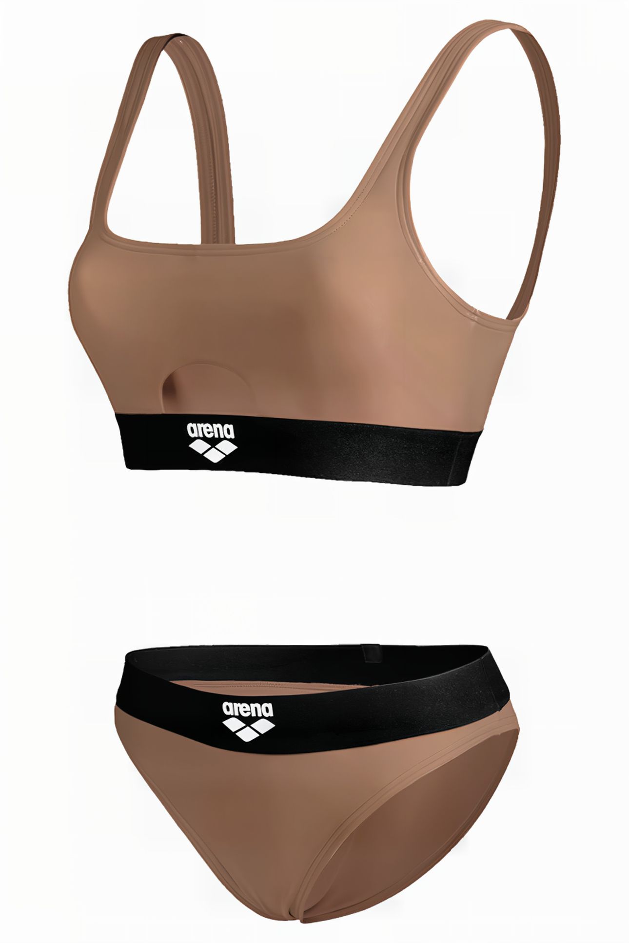 WOMEN'S ARENA BICOLORE ELASTIC BRALETTE CREAM 7