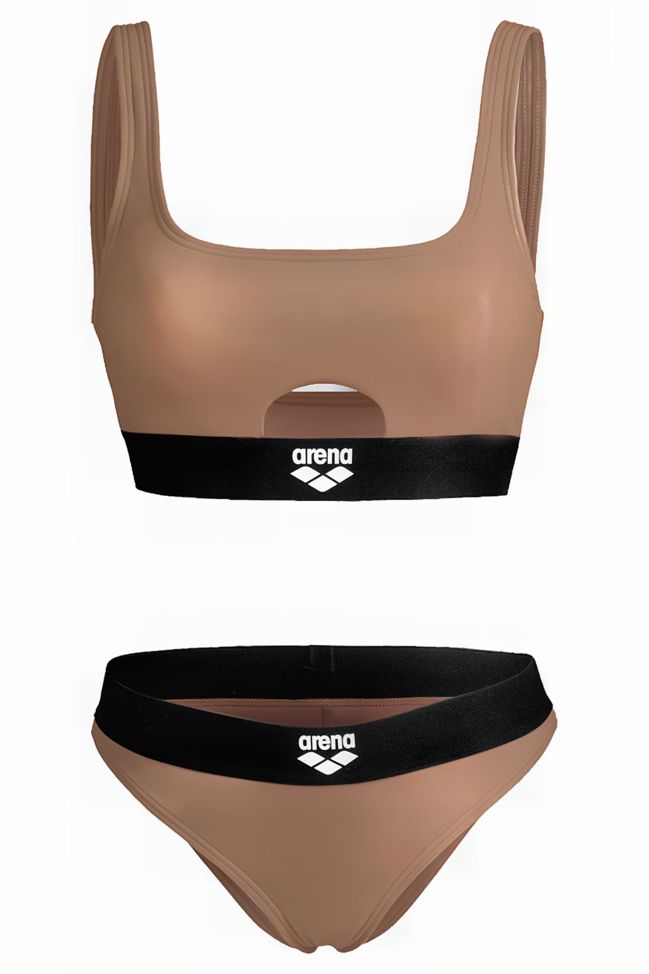 WOMEN'S ARENA BICOLORE ELASTIC BRALETTE CREAM 5