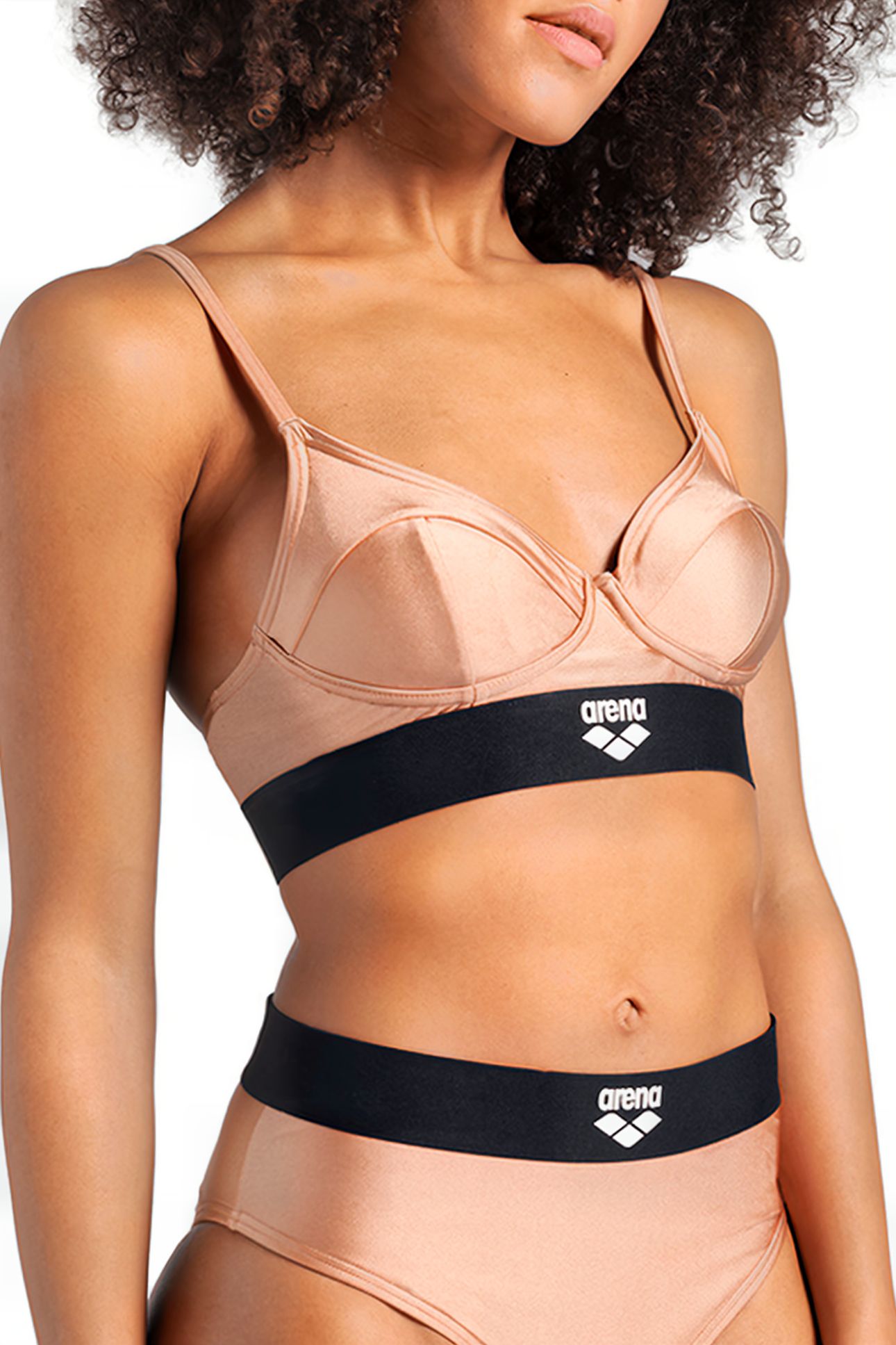 WOMEN'S ARENA BICOLORE ELASTIC BRASSIERE CREAM 4