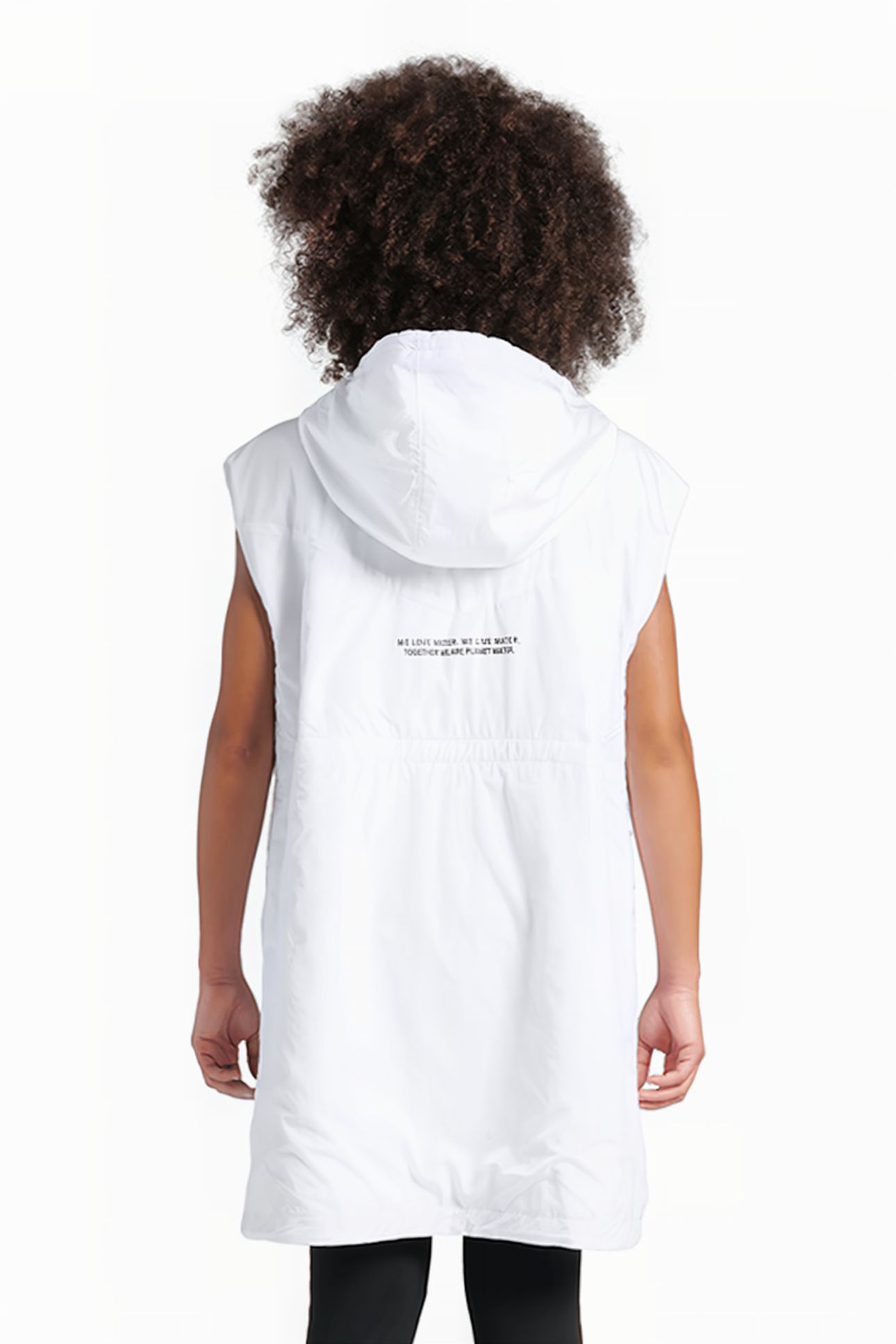 WOMEN'S HOODED SLEEVELESS JACKET MPH WHITE 2