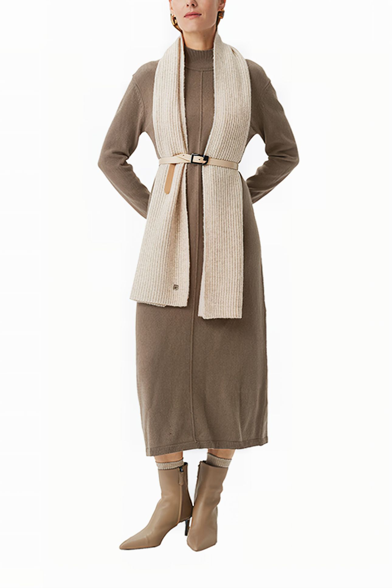 COMMA DRESSES BROWN 4