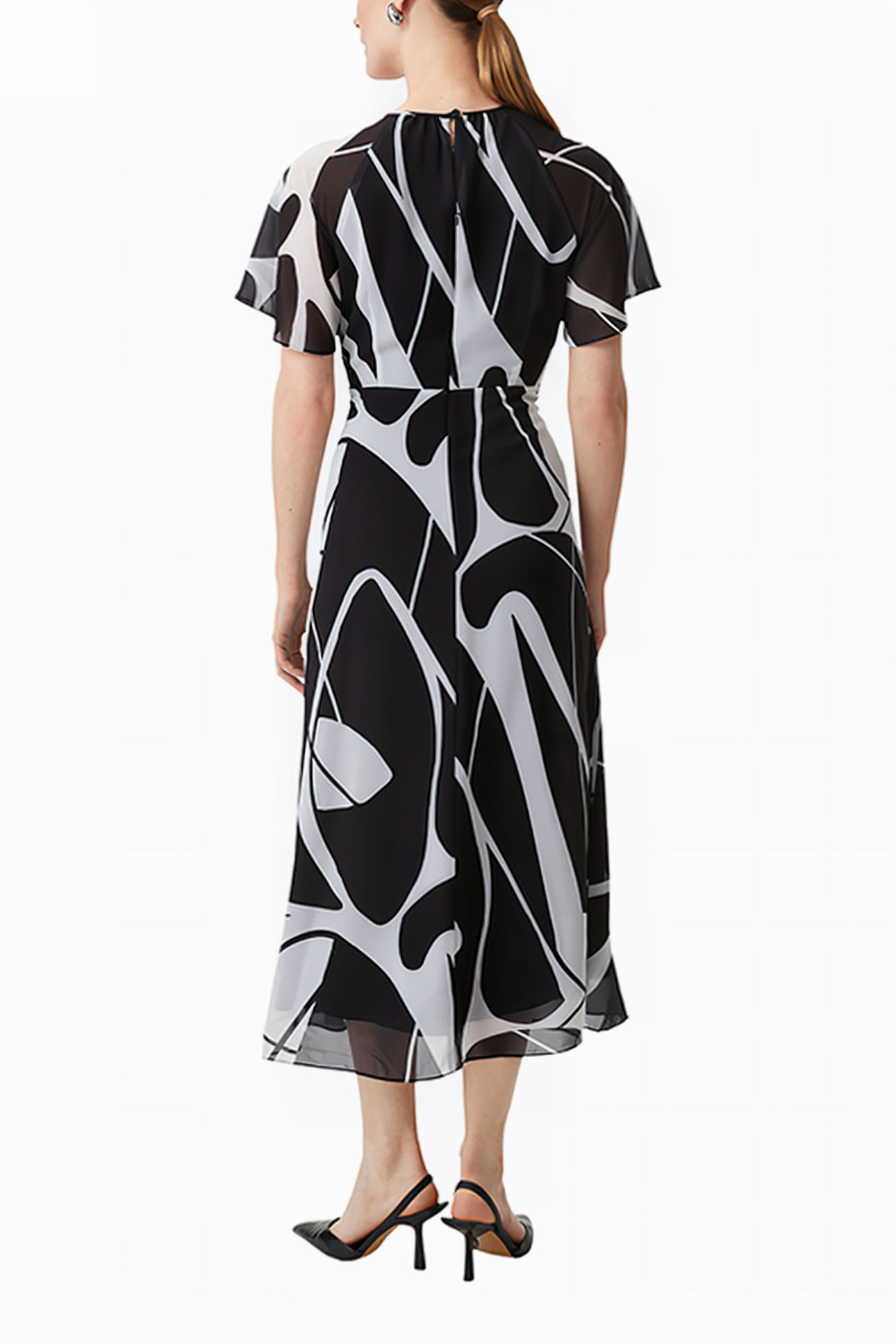 COMMA DRESSES GREY/BLACK 2