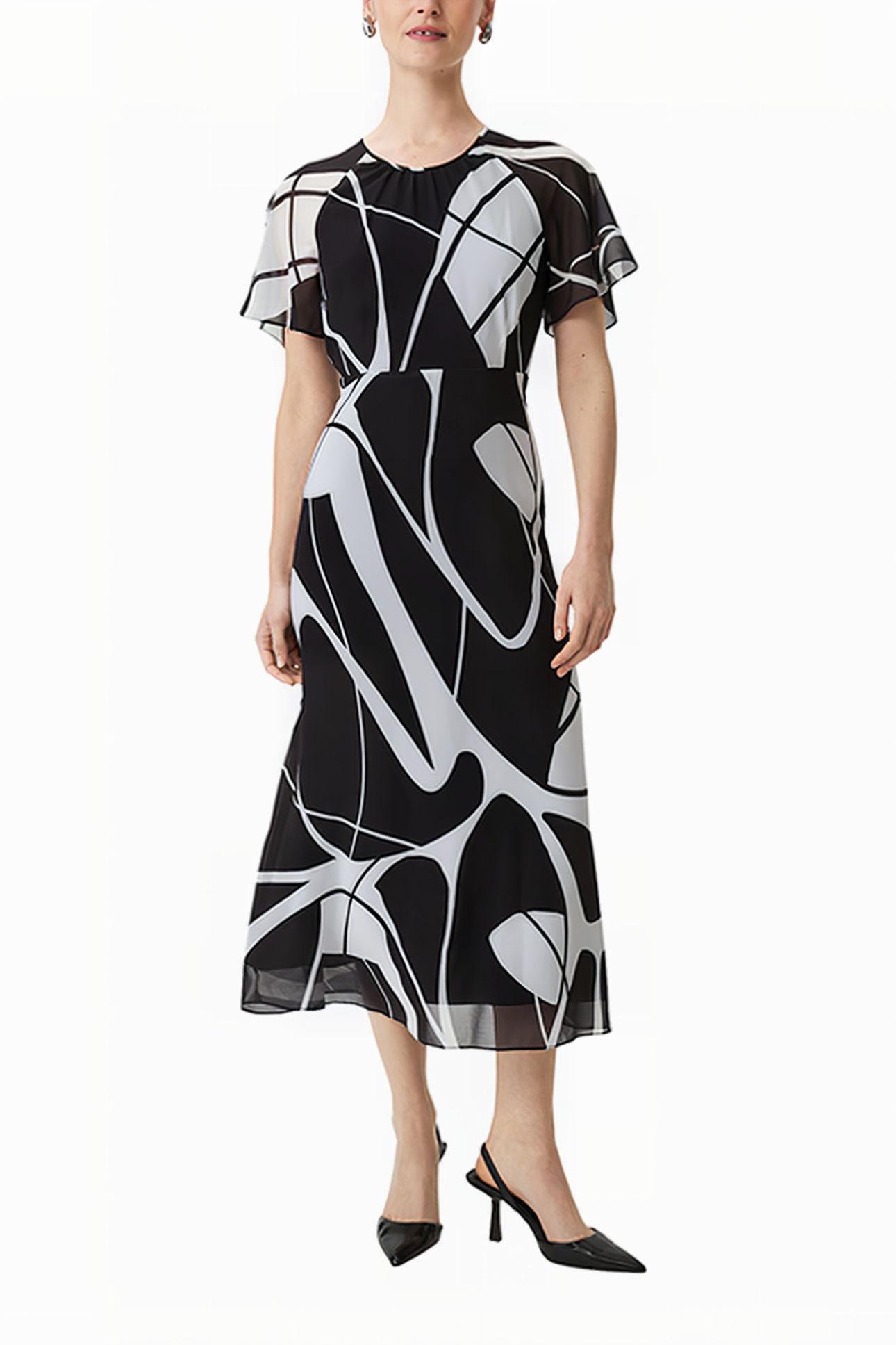 COMMA DRESSES GREY/BLACK 1