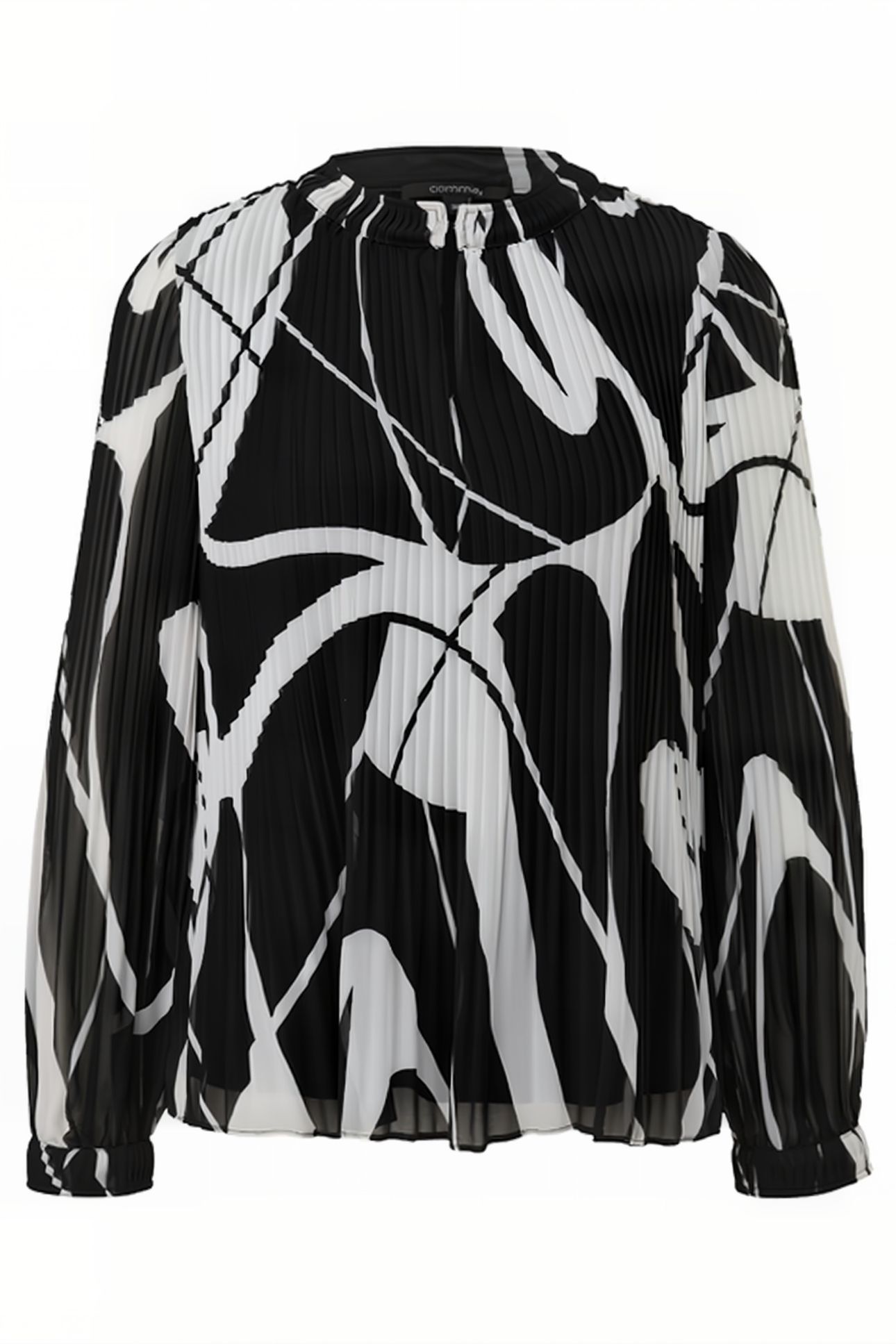 COMMA BLOUSES GREY/BLACK 4