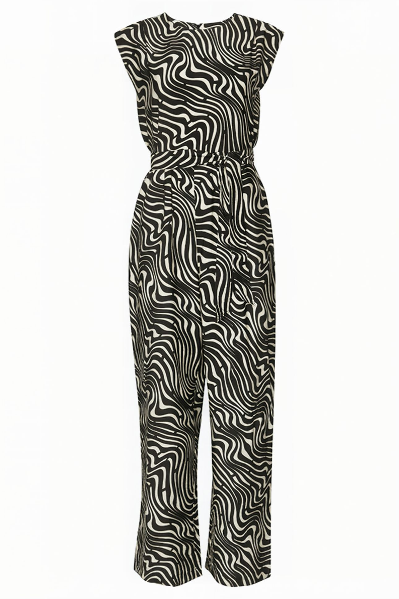 COMMA JUMPSUITE GREY/BLACK 3
