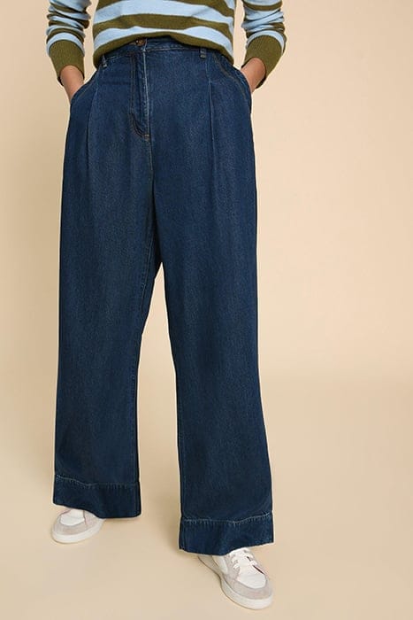 KERRY WIDE LEG DENIM TROUSER DARK DENIM 1