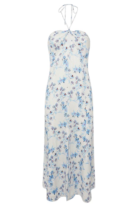 SOPHIA FLORAL MIDI DRESS — WHITE 3