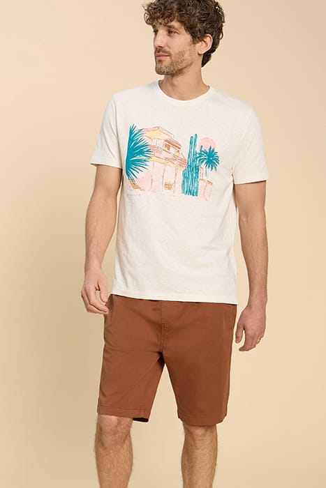 PALMER DRAWSTRING SHORT MID BROWN 1