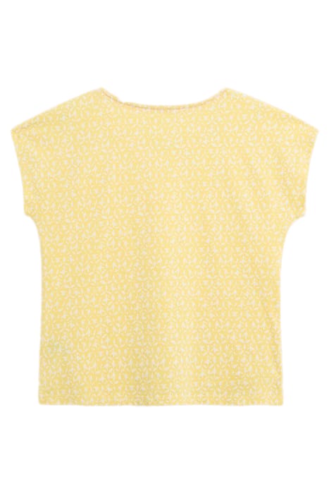 ANTHEA EMBROIDERY TOP YELLOW PRINTED 2