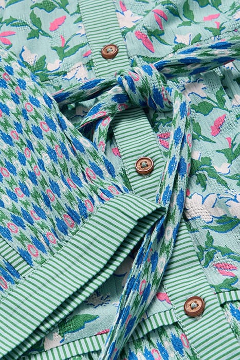MABEL MIXED PRINTED DRE TEAL PRINTED 3
