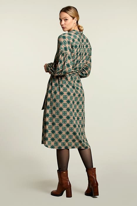 MULTI FANTASY BALLOON SLEEVES DRESS 2