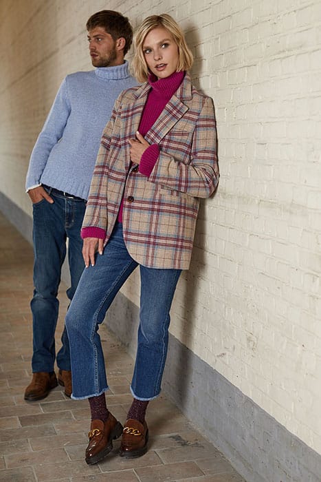 MULTI CHECKED FITTED BLAZER 5