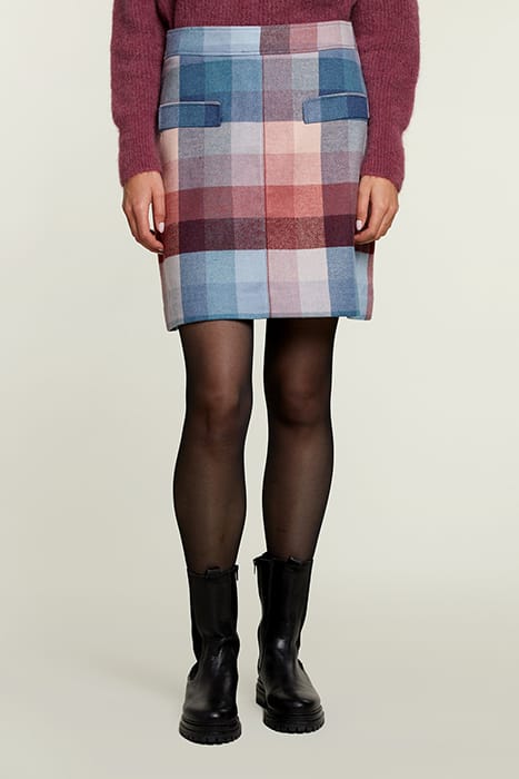MULTI CHECKED SHORT SKIRT 1