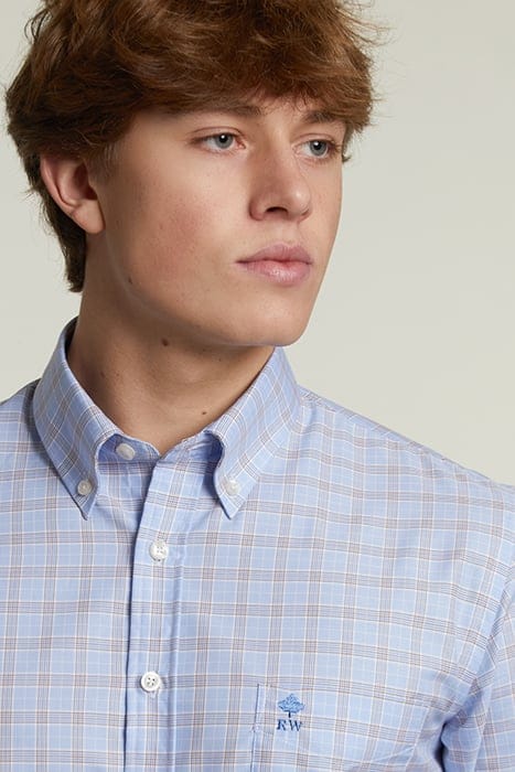 CUSTOM FIT CHECKED SHIRT WITH POCKET MULTI 5