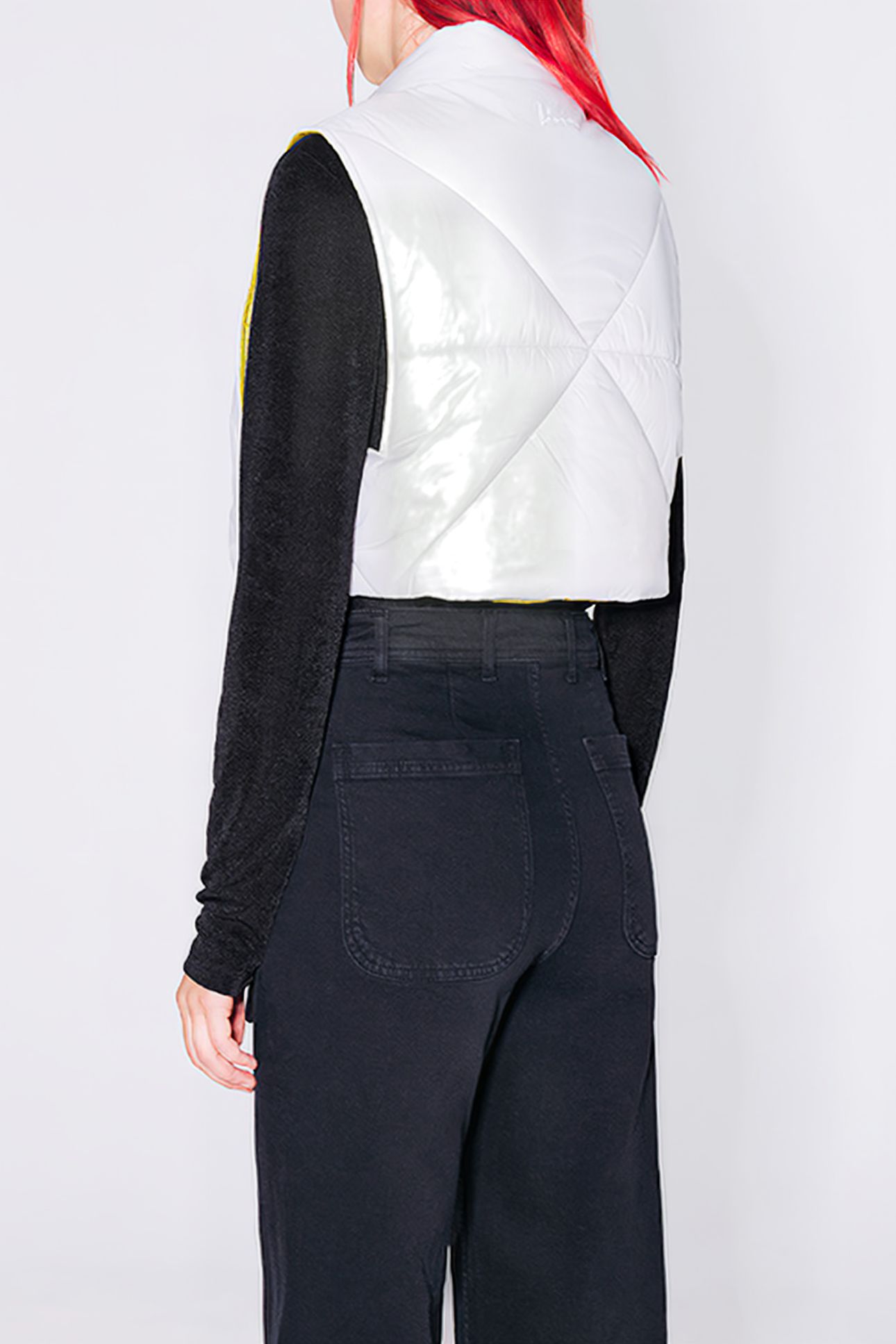 STONE BOXY PADDED VEST 2