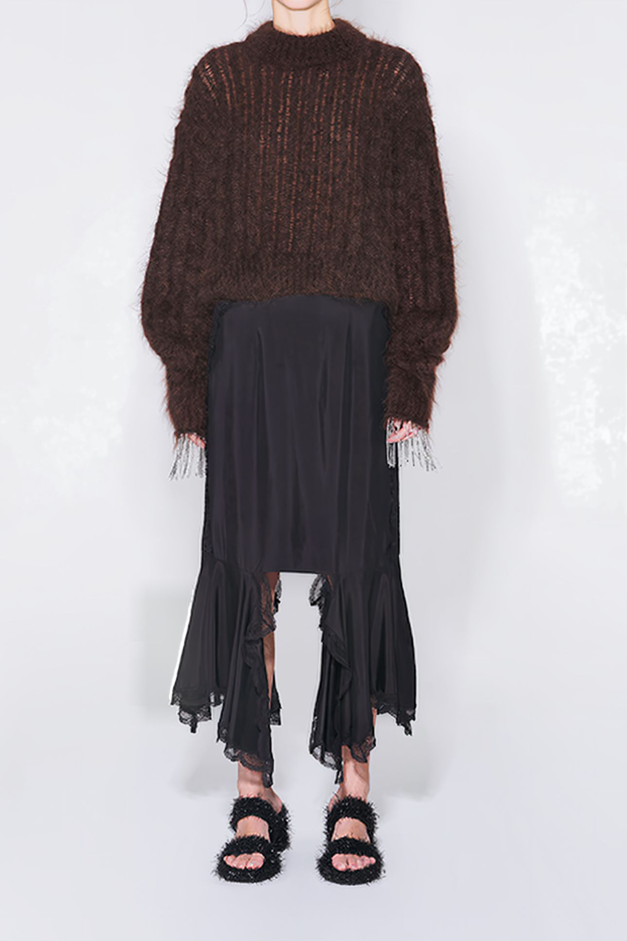 BLACK SLIP SKIRT 1