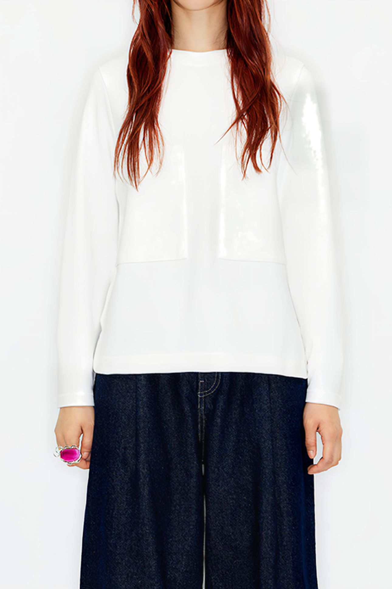 IVORY STRAIGHT T-SHIRT 1