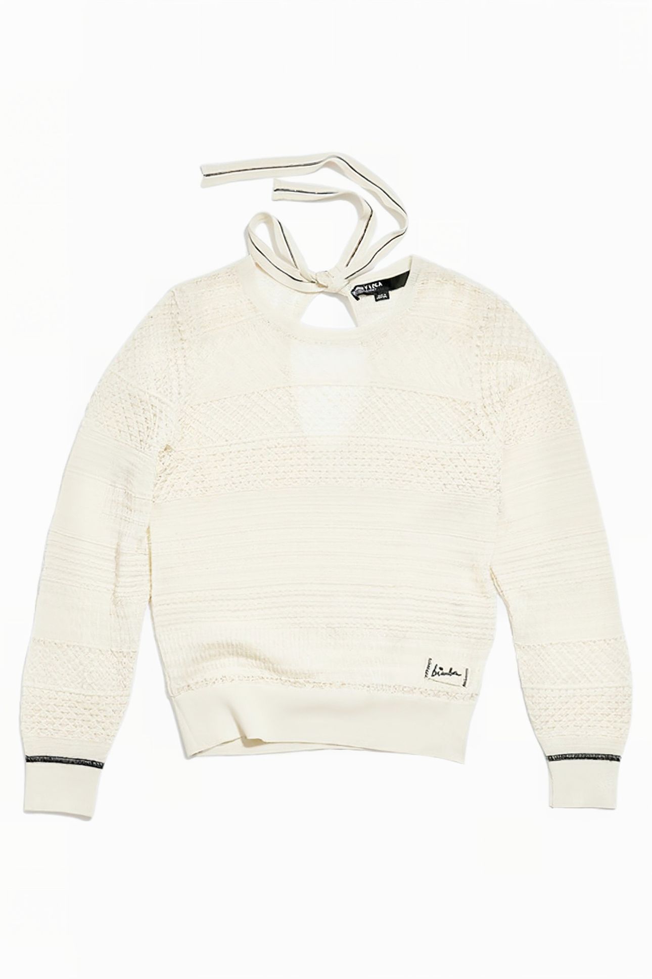IVORY TEXTURED SWEATER 3