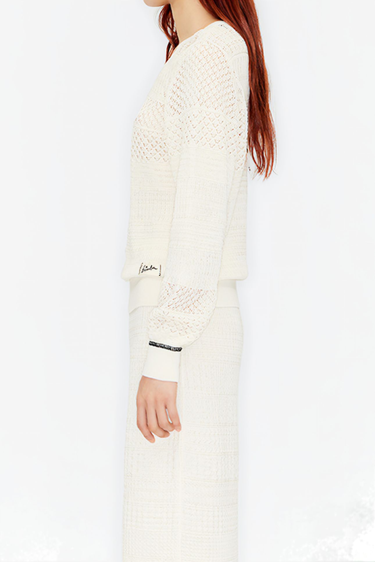 IVORY TEXTURED SWEATER 4