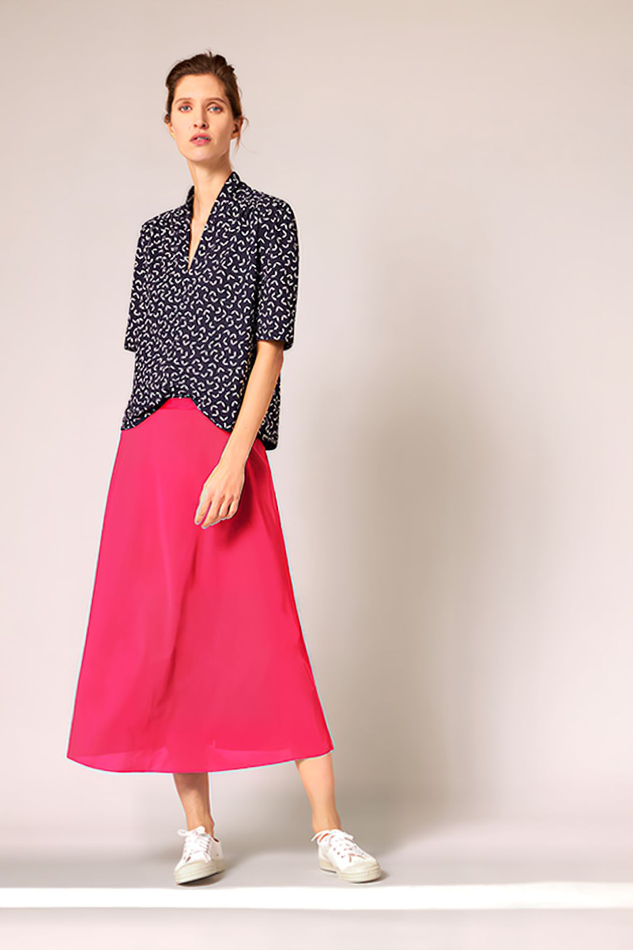 FLAIR SKIRT RASPBERRY 1