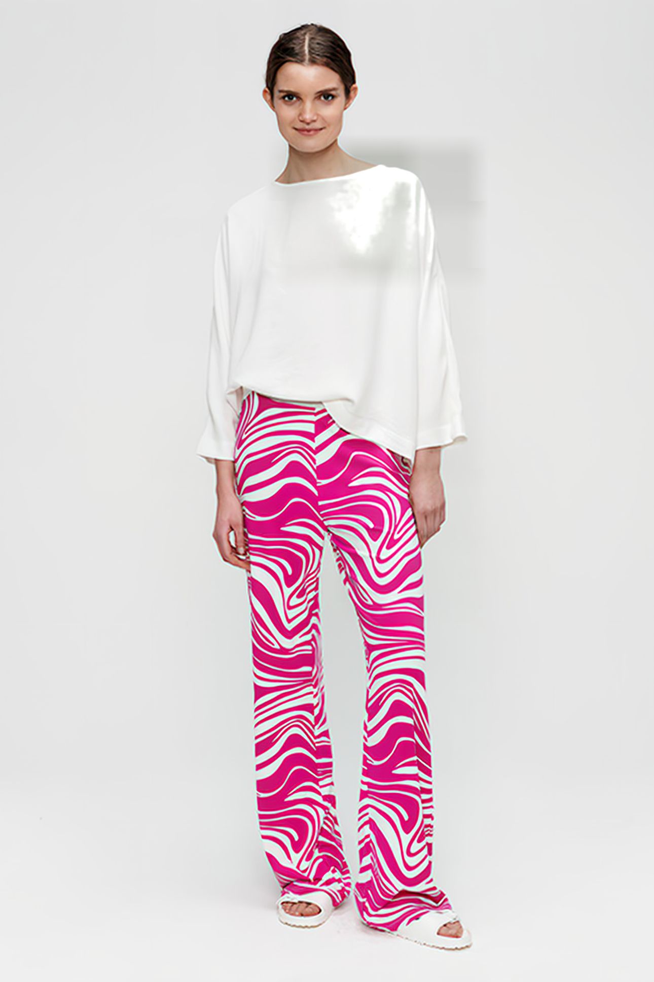 FLARE PANTS PINK 2