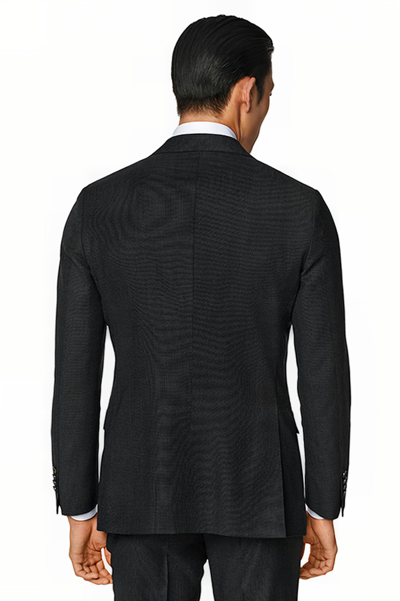 DARK GREY BIRD'S EYE TAILORED FIT SIENNA SUIT JACKET 2