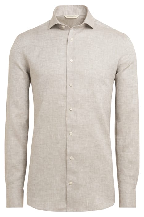 LIGHT BROWN SLIM FIT SHIRT 4