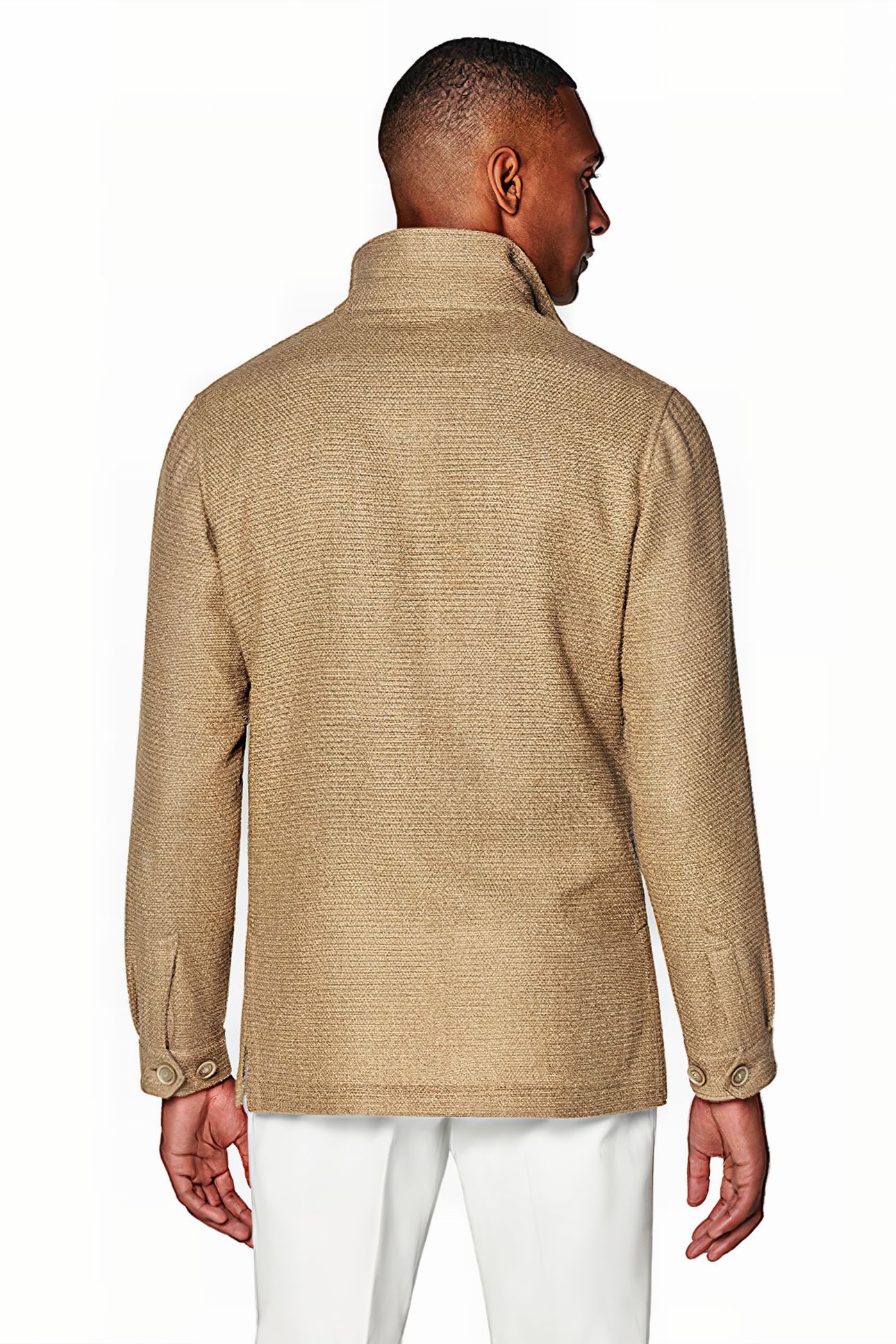 MID BROWN RELAXED FIT SHIRT-JACKET 2