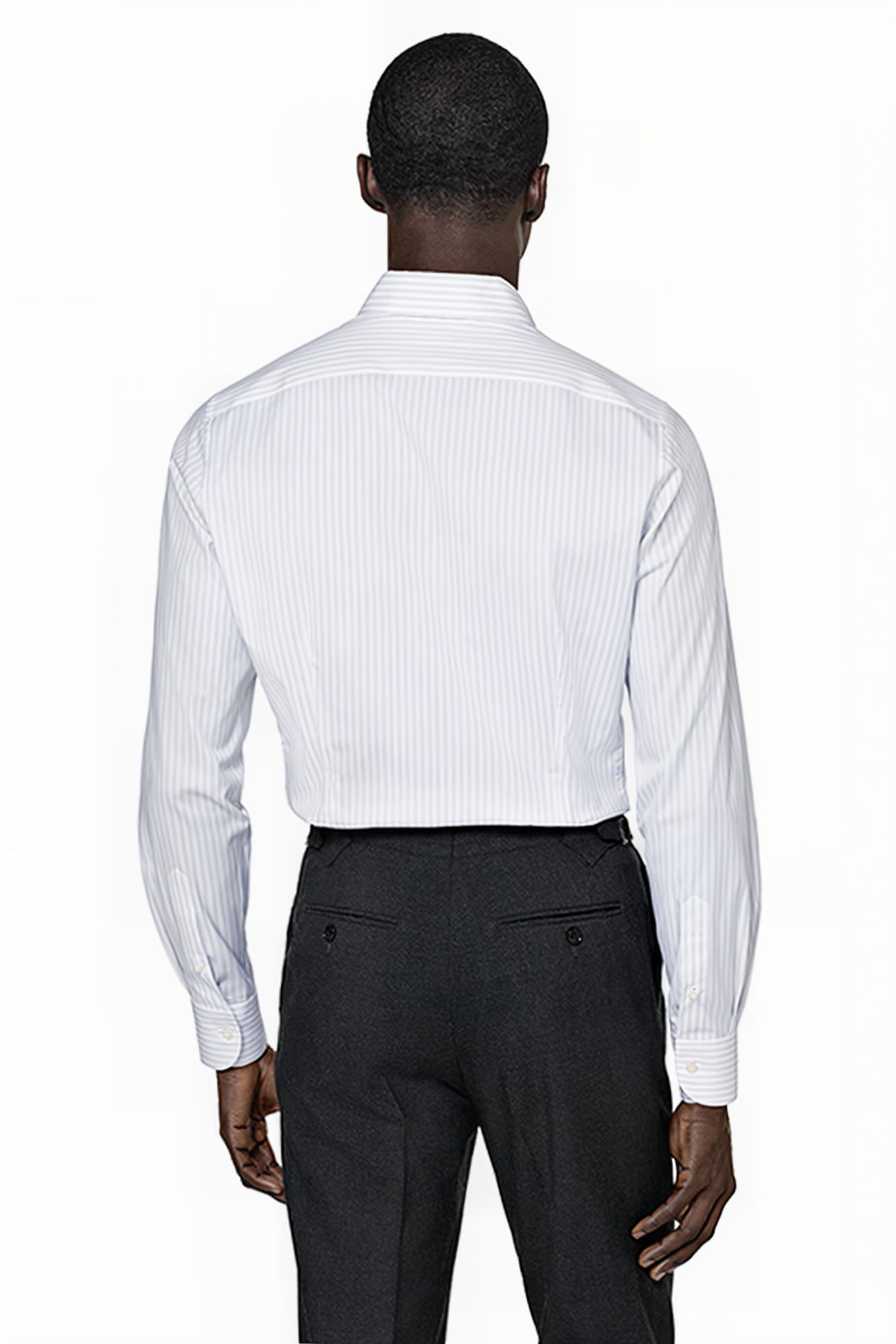 PURPLE STRIPED POPLIN EXTRA SLIM FIT SHIRT 2