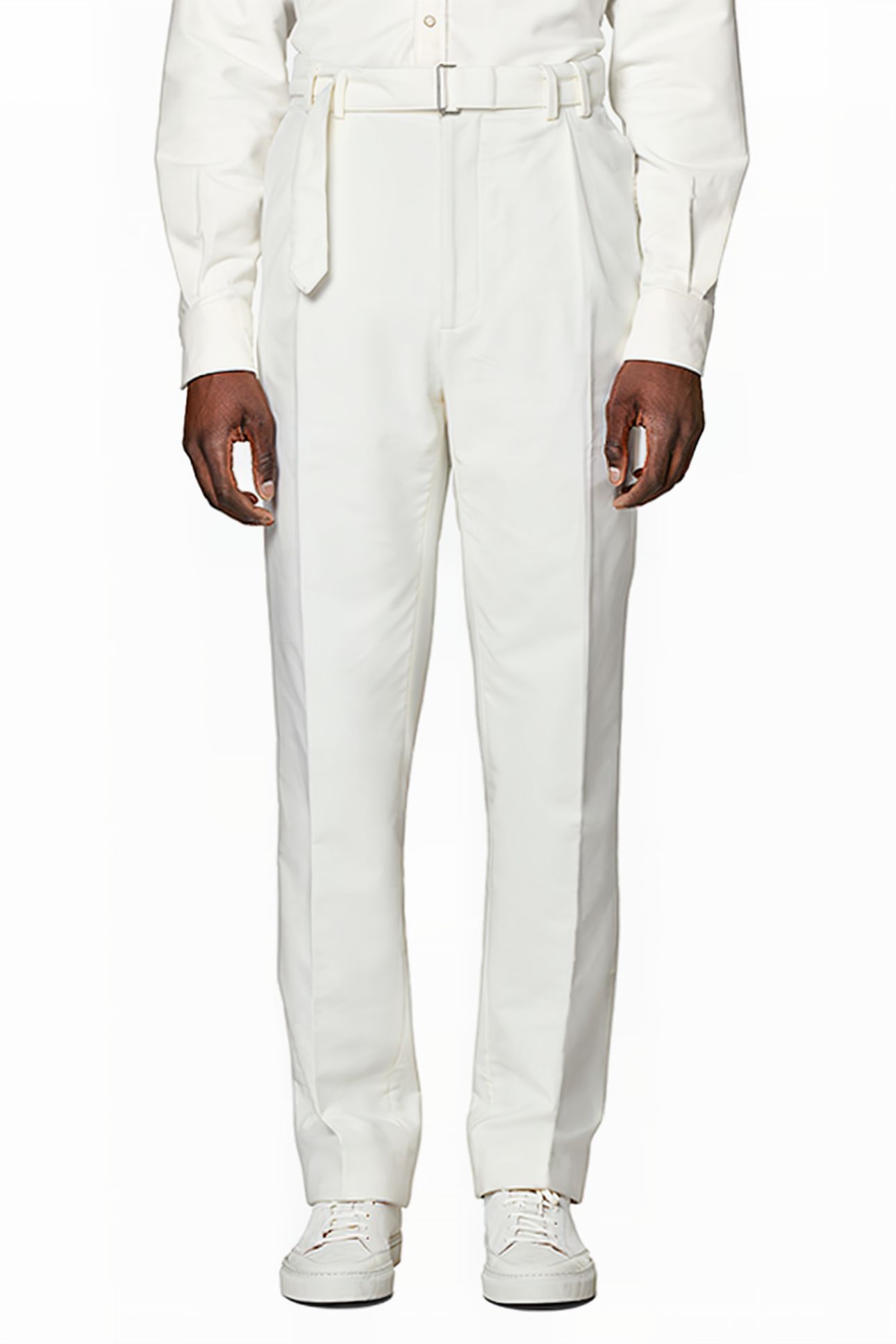 OFF-WHITE WIDE LEG TAPERED TROUSERS 1