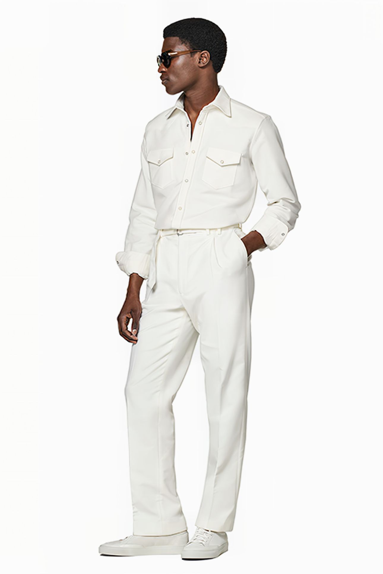 OFF-WHITE WIDE LEG TAPERED TROUSERS 3