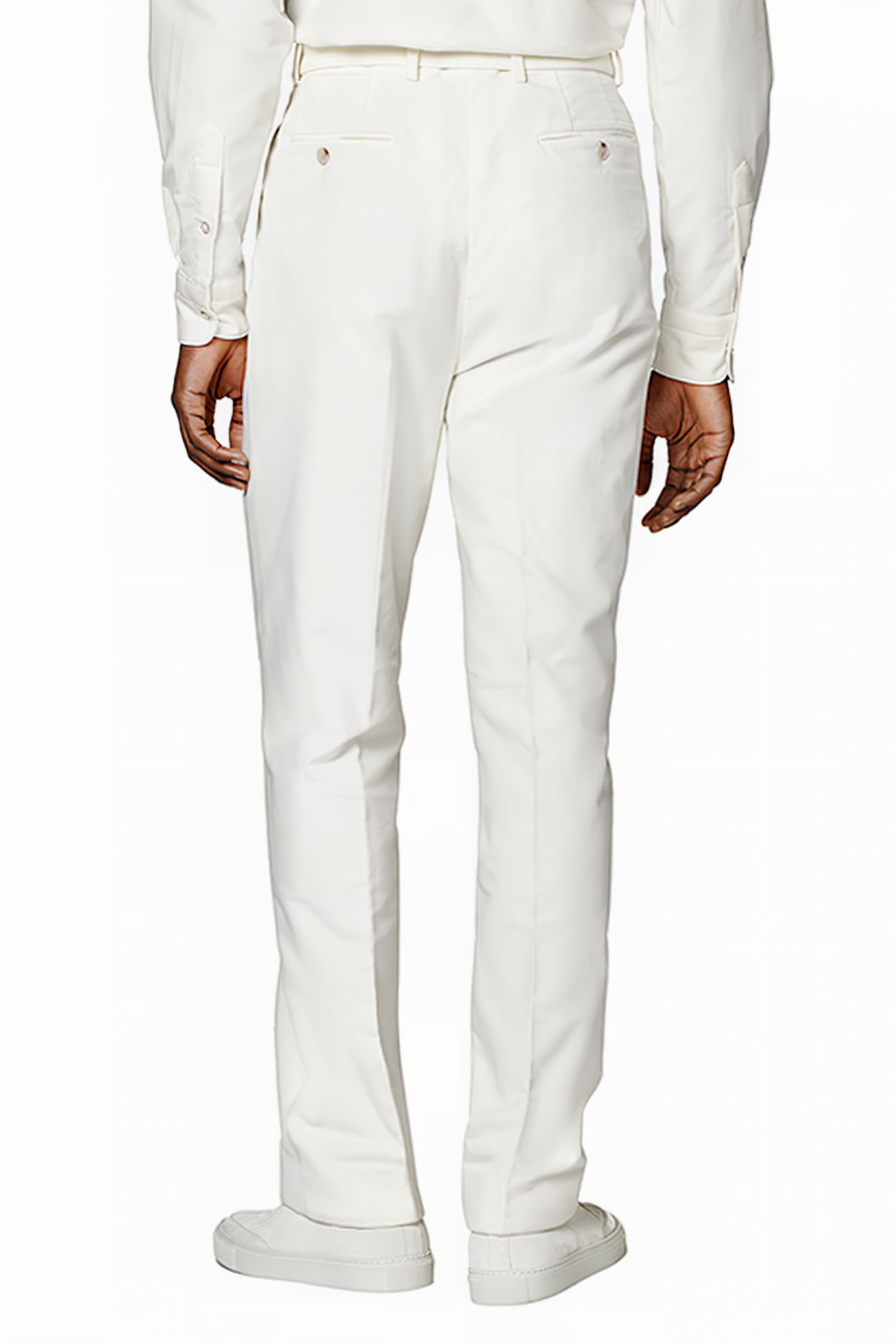 OFF-WHITE WIDE LEG TAPERED TROUSERS 2