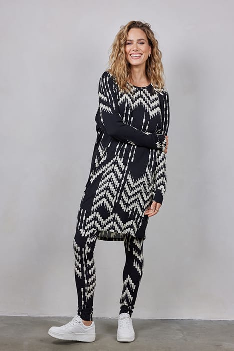 BASIC LEGGINGS PRINT BLACK WITH OFFBEAT PRINT 5