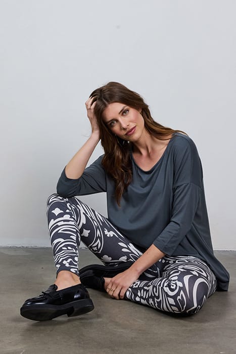 BASIC LEGGING PRINT DARK SHADOW WITH GRANDEUR PRINT 5