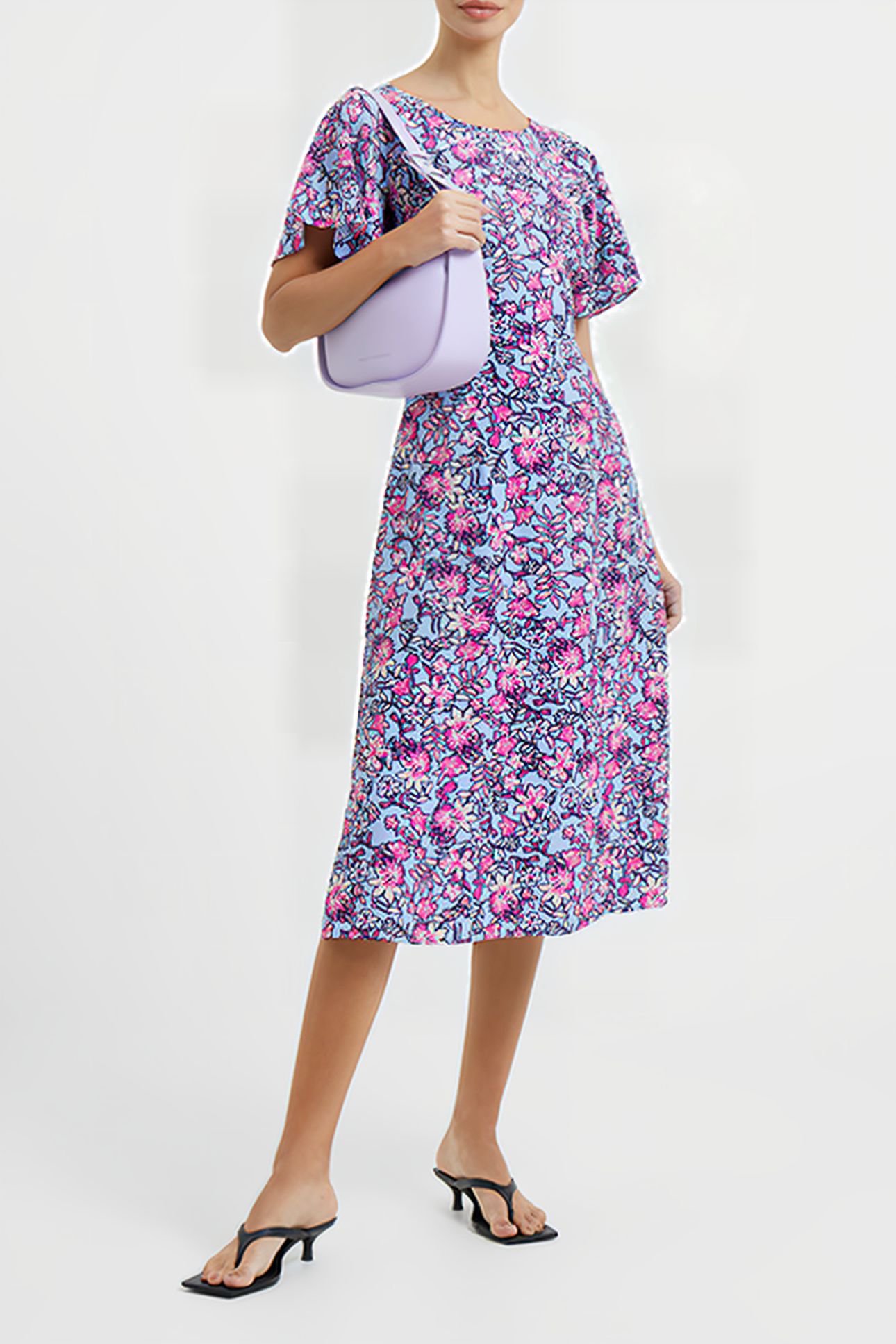 FOTINI DELPH CUT OUT BACK DRSS PLACID BLUE 6