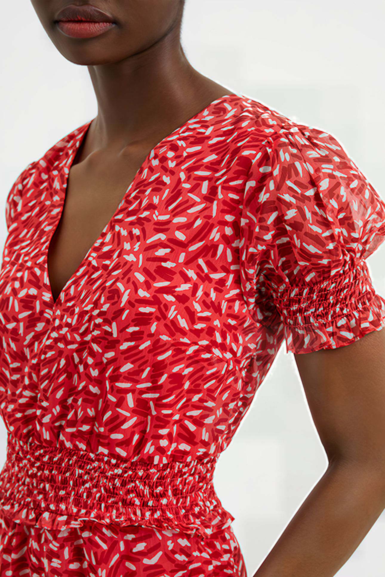 BILLI RECY HALLIE SHORT DRESS RED 5