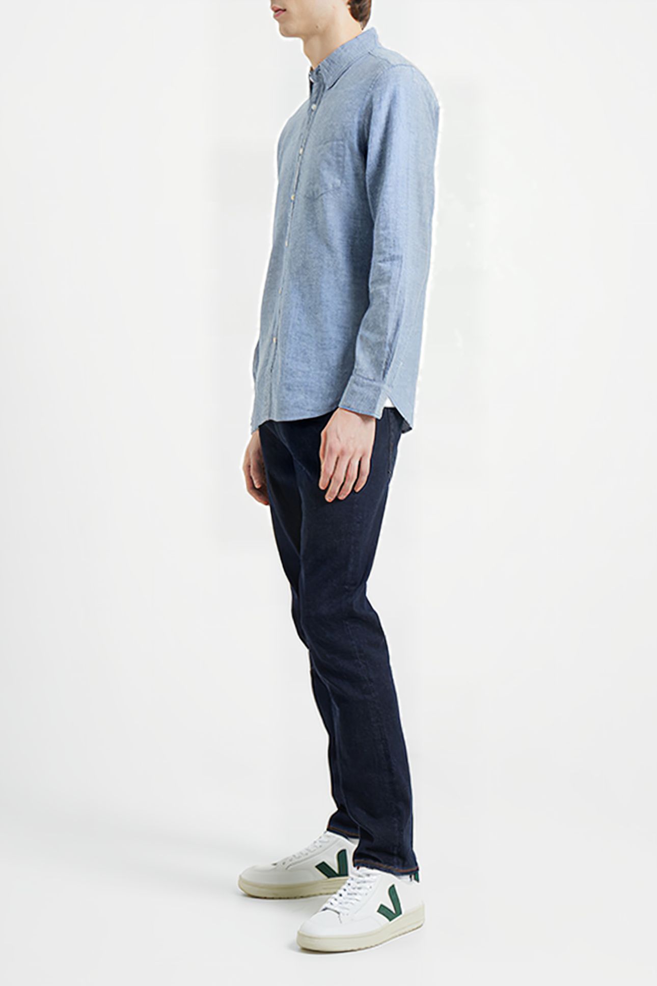 CHAMBRAY SHIRT BLUE 3