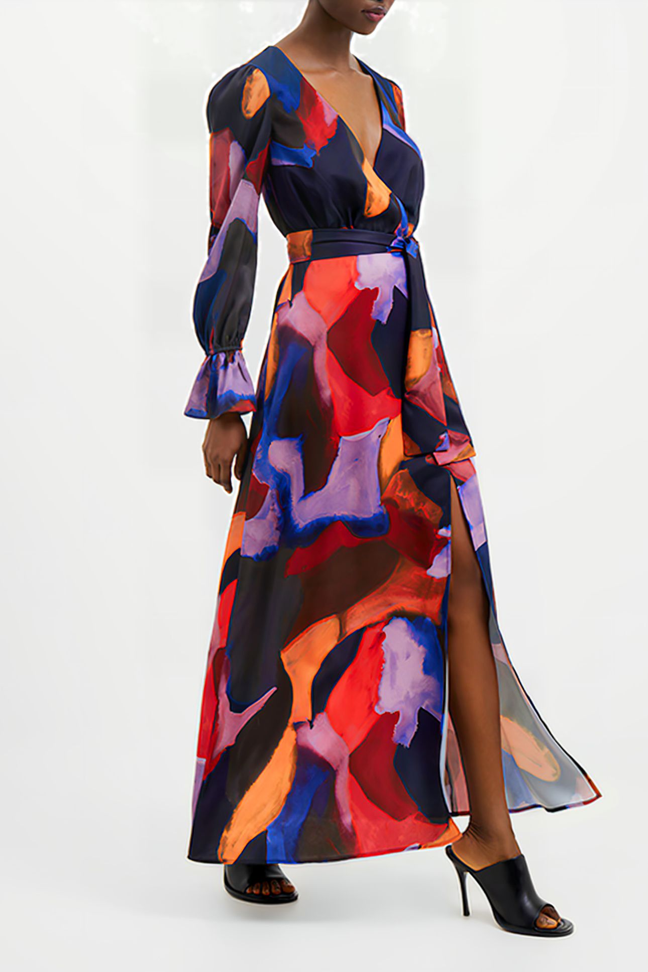 ISADORA DRAPE L/S MAXI DRESS MISC. 3