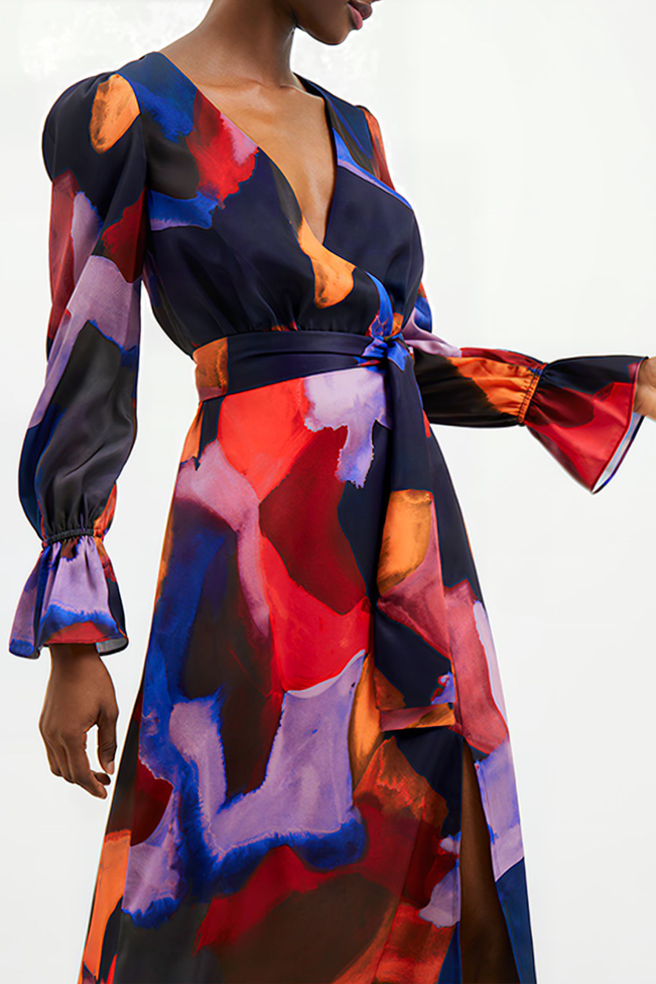 ISADORA DRAPE L/S MAXI DRESS MISC. 4