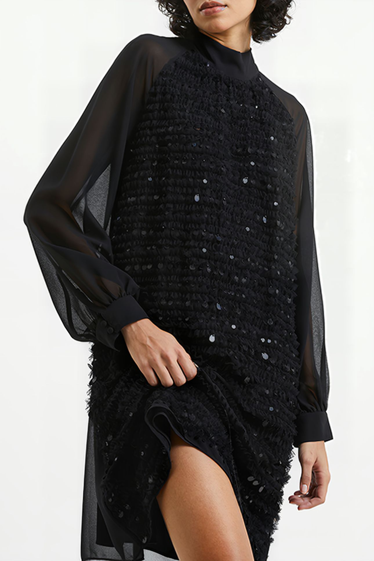 CARINA EMBELLISHED DRESS BLACK 4