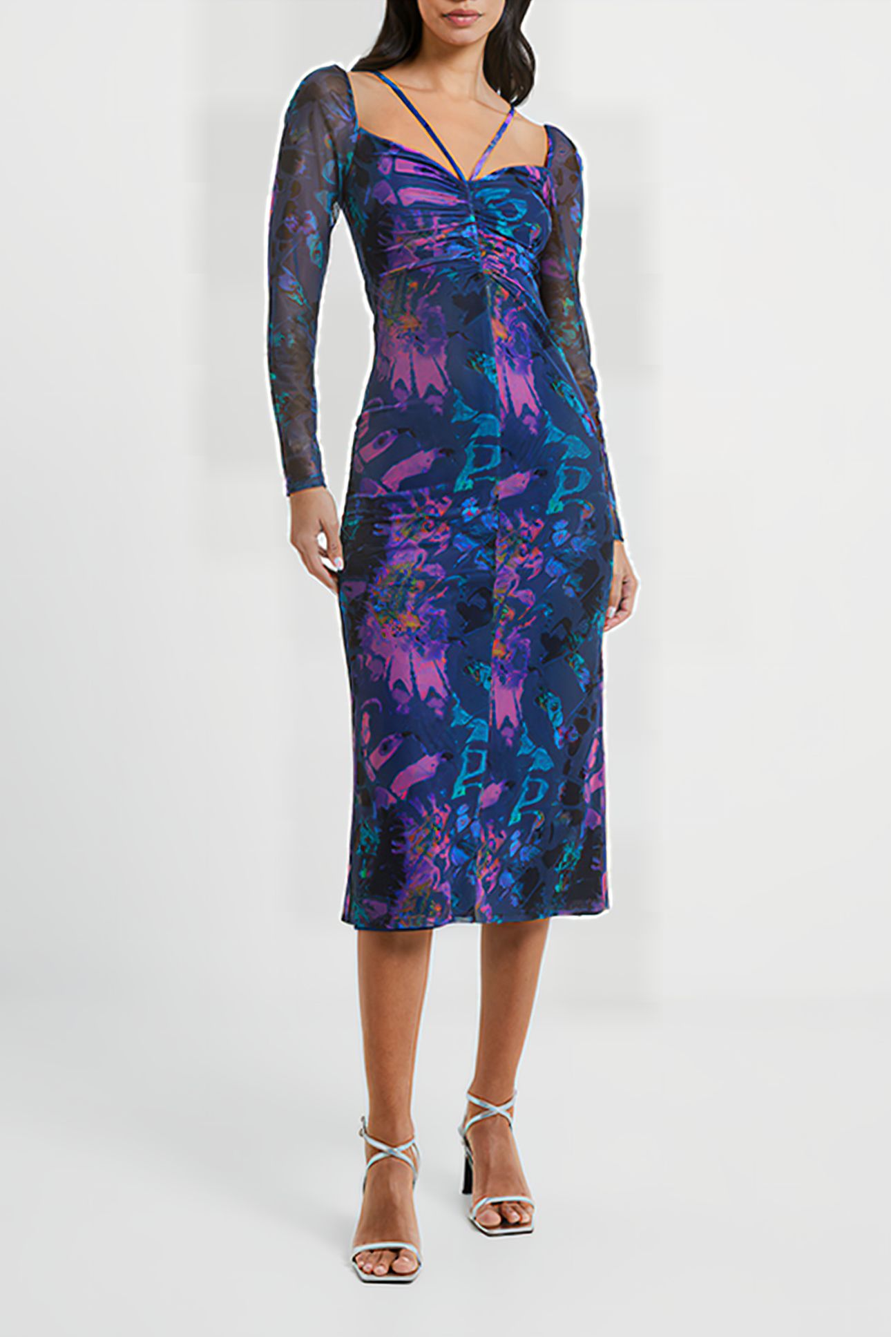 TONI MESH GABRIELA DRESS BLUE 1