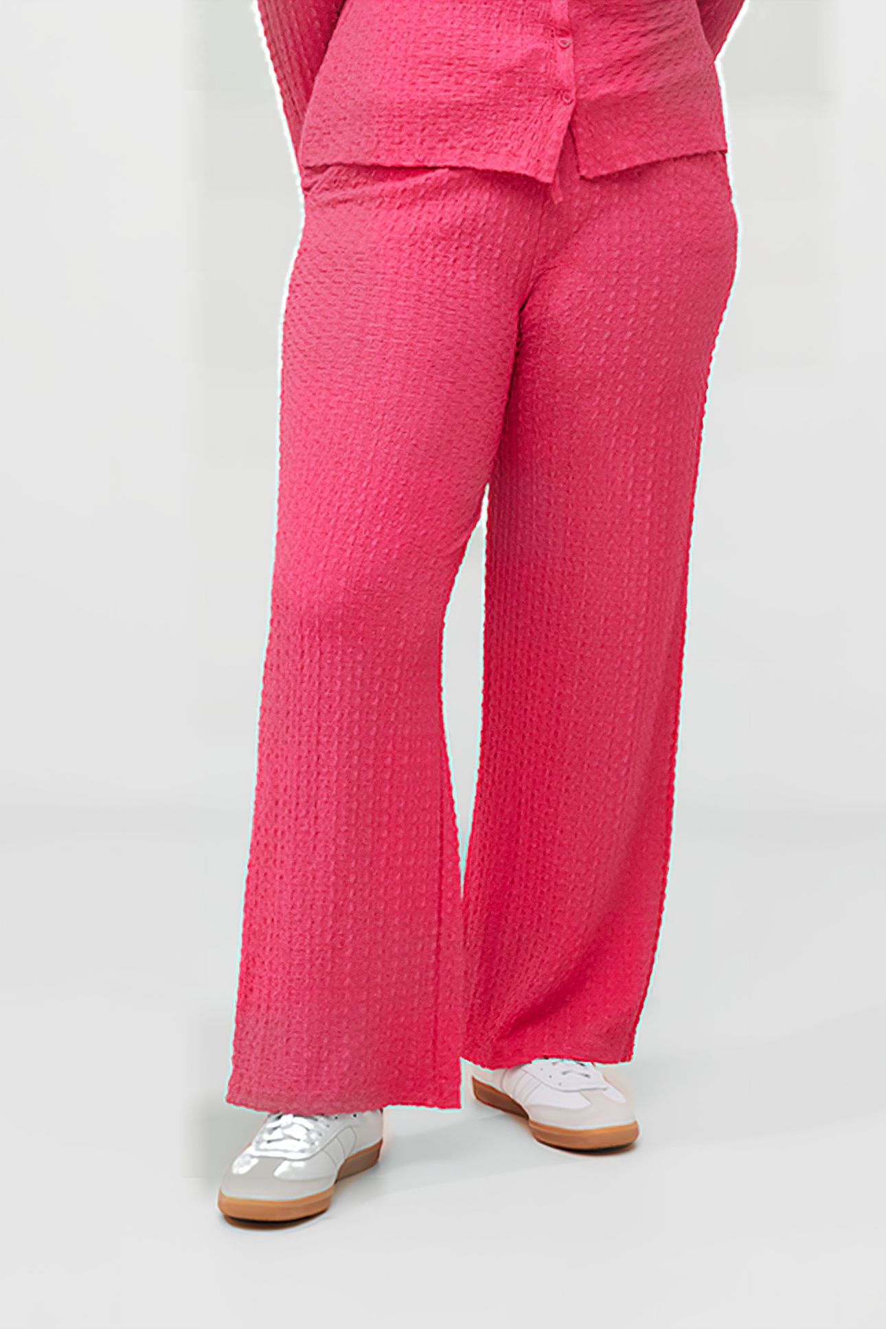 TASH TEXTURED TROUSERS PURPLE 1