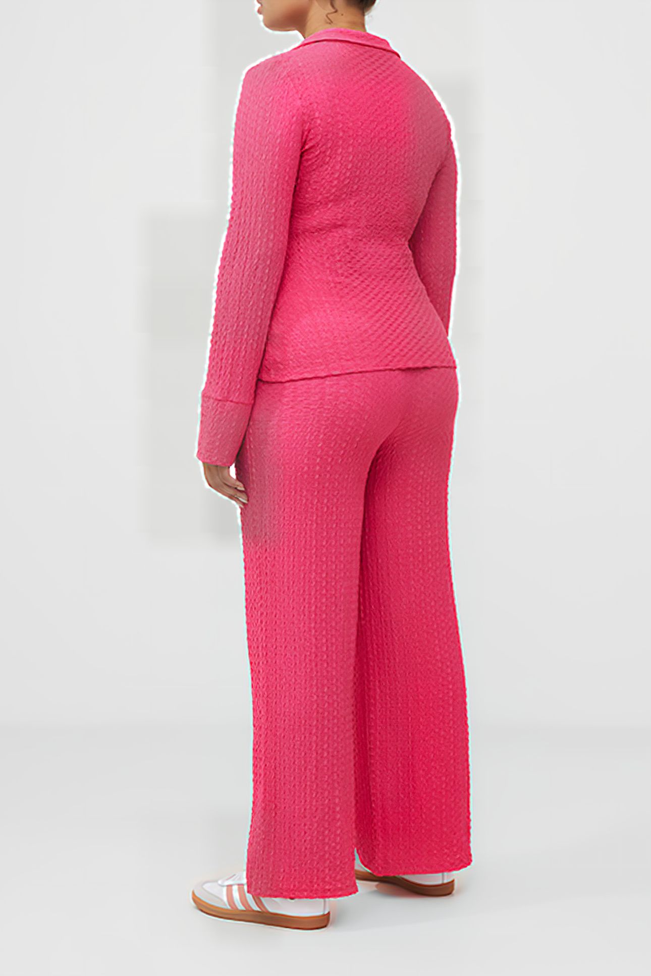 TASH TEXTURED TROUSERS PURPLE 3
