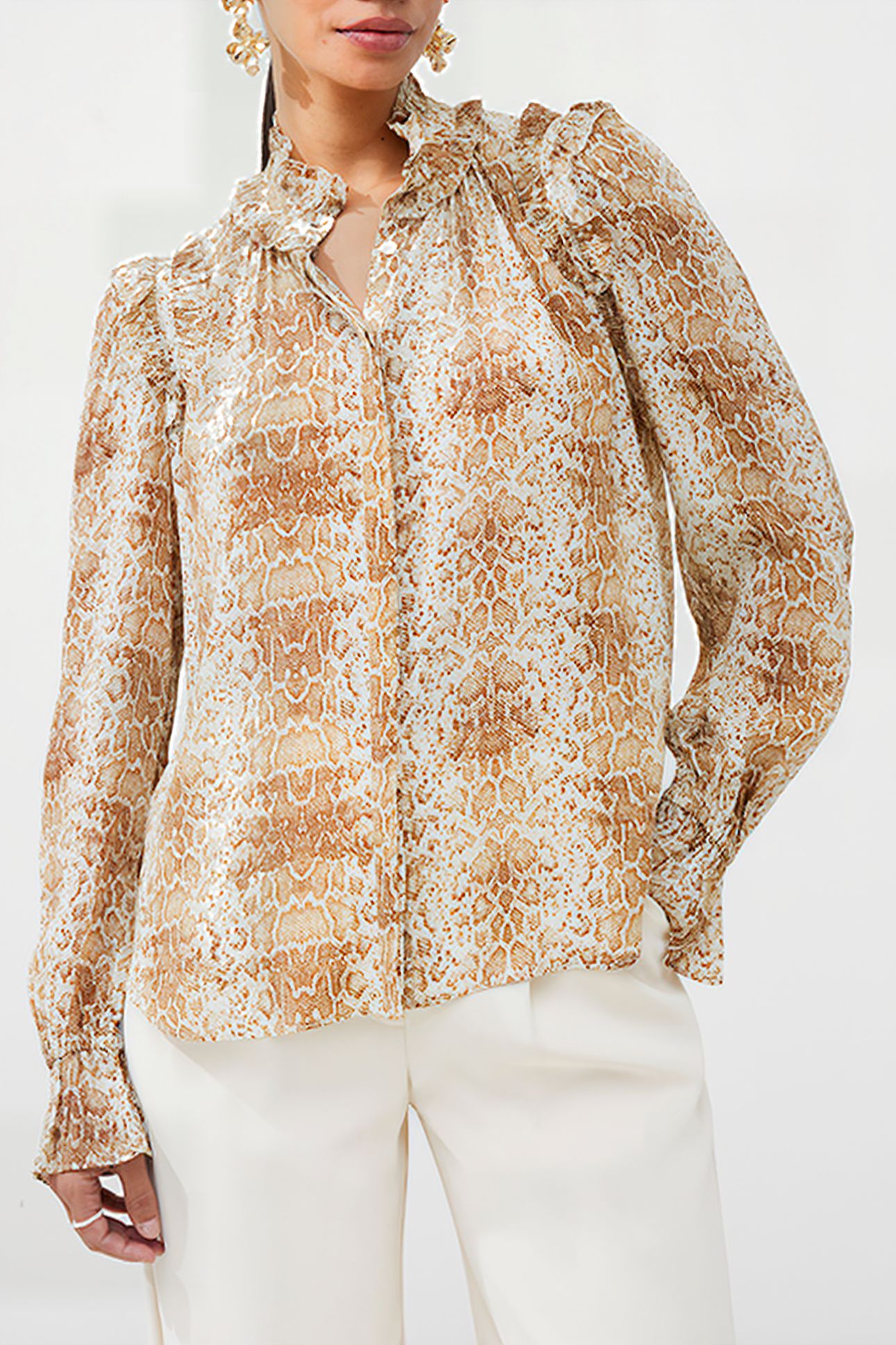SNAKE SMOOTH GTTE RUFFLE SHIRT MISC. 1