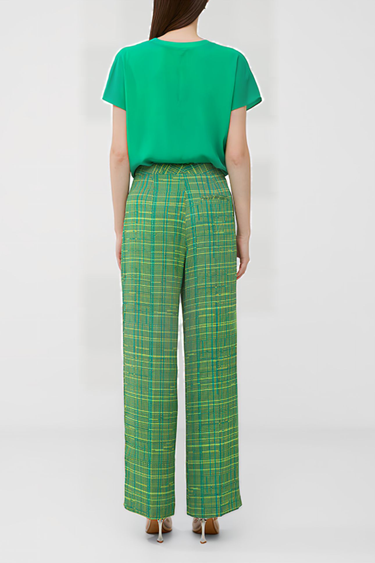 CARMEN CREPE TROUSER GREEN 3