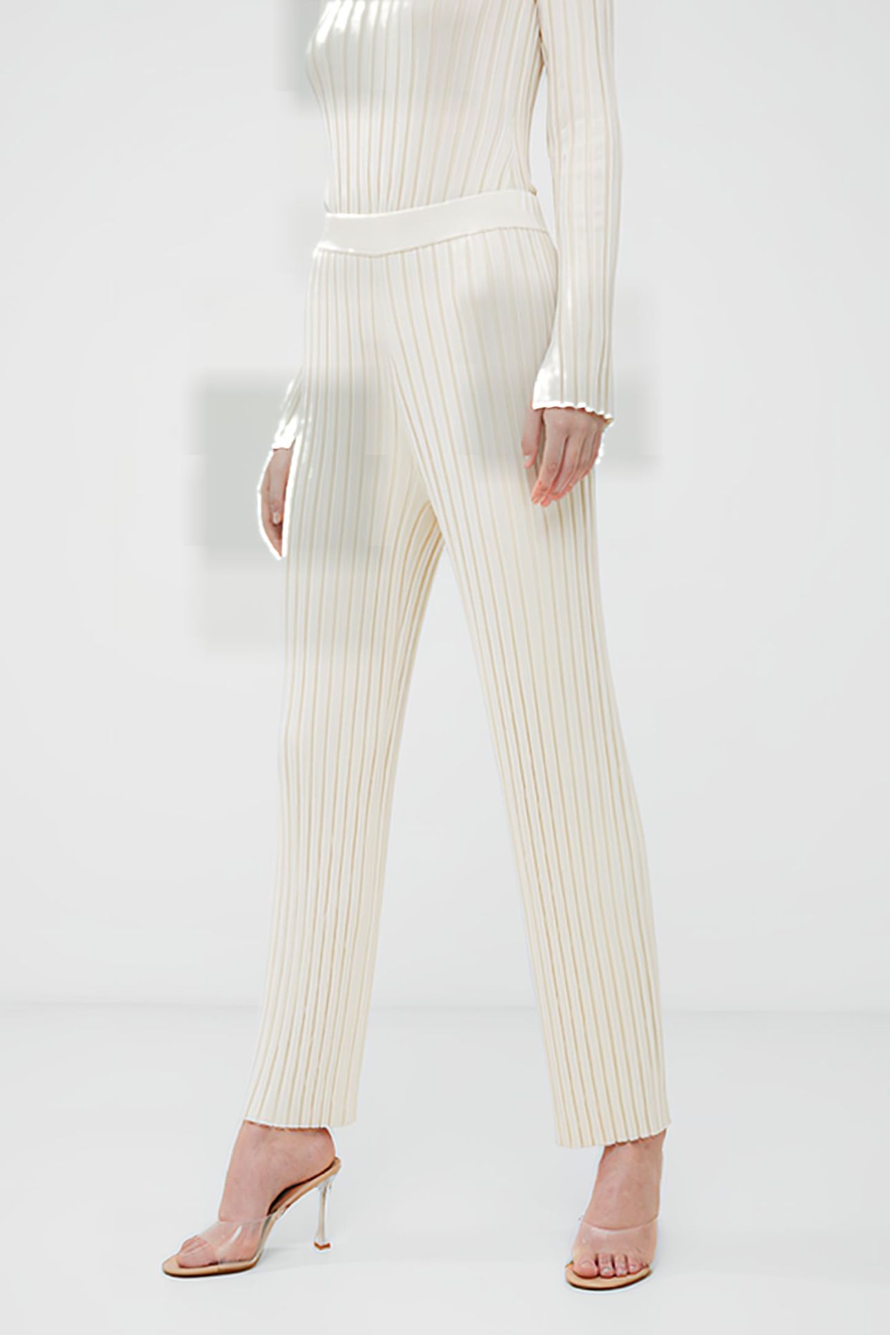 MINAR PLEATED TROUSER WHITE 4